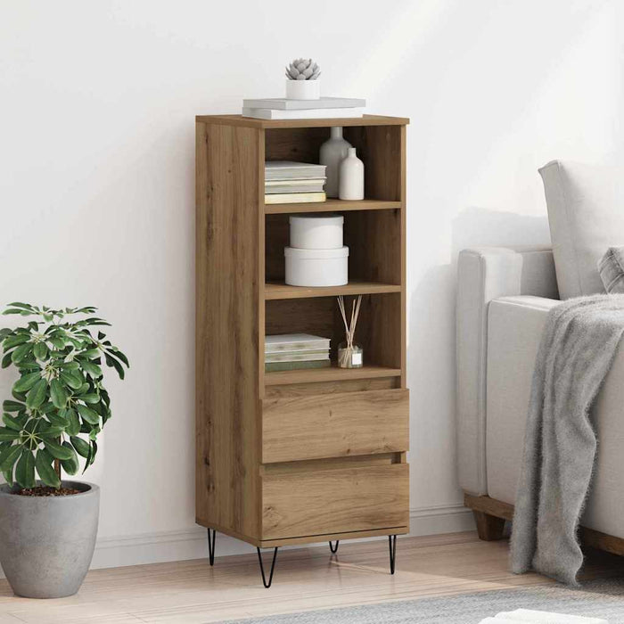Bufet cu sertar Stejar Artizanal 40 x 36 x 110 cm Lemn compozit - WALTI WALTI