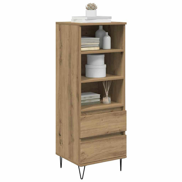 Bufet cu sertar Stejar Artizanal 40 x 36 x 110 cm Lemn compozit - WALTI WALTI