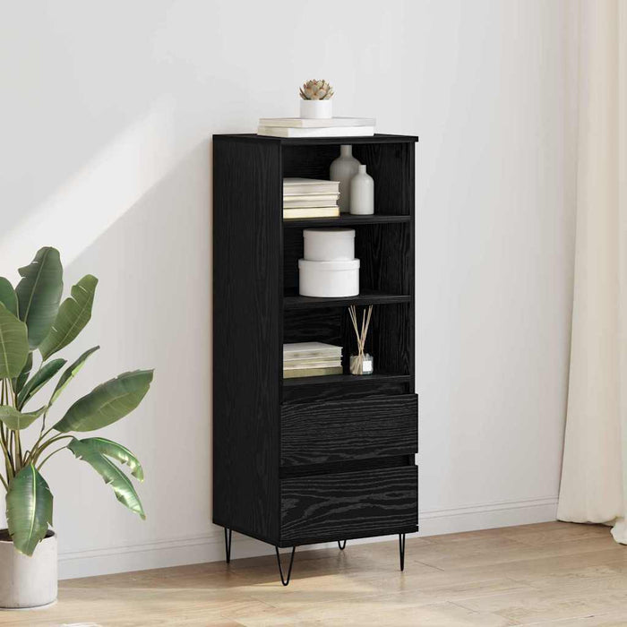 Bufet cu sertar Stejar Negru 40 x 36 x 110 cm Lemn compozit - WALTI WALTI