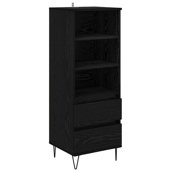 Bufet cu sertar Stejar Negru 40 x 36 x 110 cm Lemn compozit - WALTI WALTI