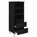 Bufet cu sertar Stejar Negru 40 x 36 x 110 cm Lemn compozit - WALTI WALTI