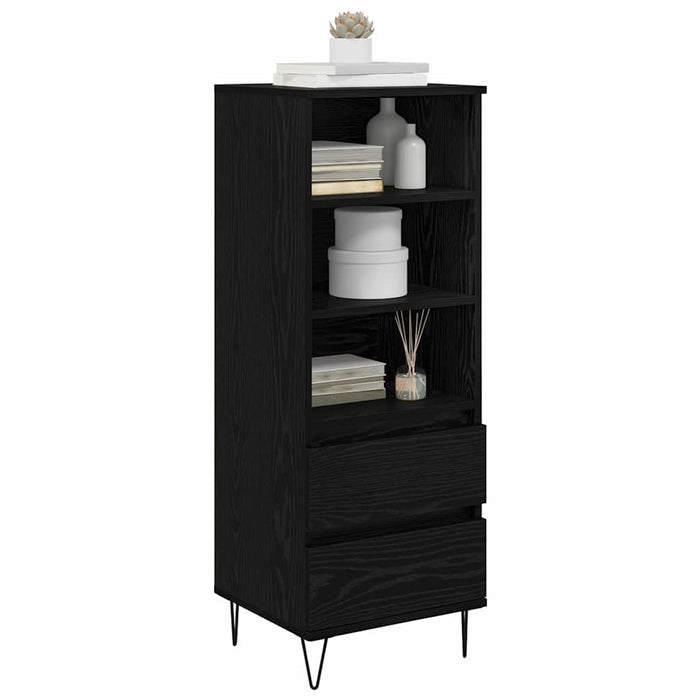 Bufet cu sertar Stejar Negru 40 x 36 x 110 cm Lemn compozit - WALTI WALTI