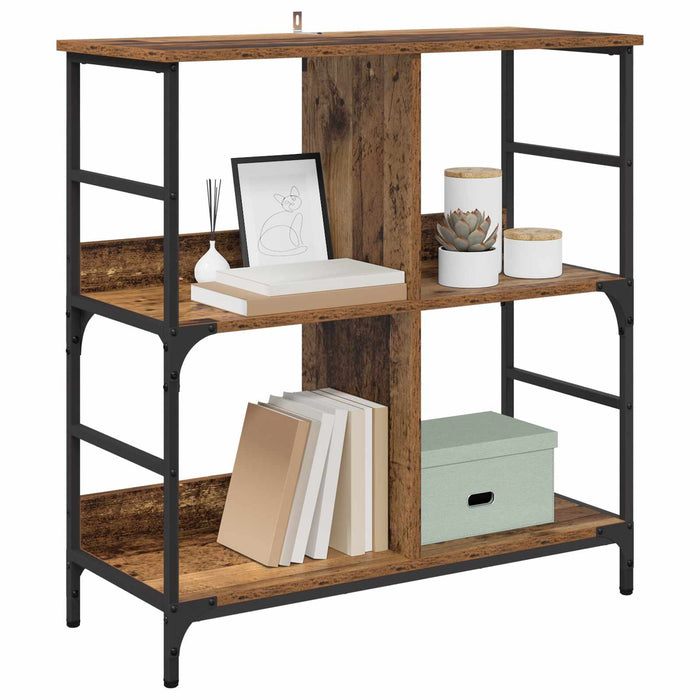 Raft pentru cărți Lemn vechi 78.5 x 33 x 82 cm Lemn compozit - WALTI WALTI