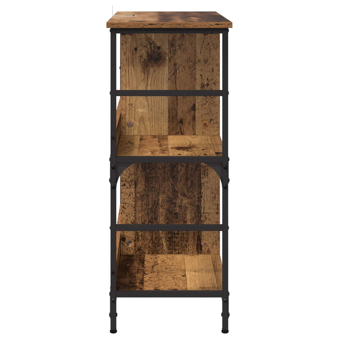 Raft pentru cărți Lemn vechi 78.5 x 33 x 82 cm Lemn compozit - WALTI WALTI