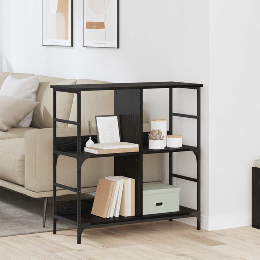 Raft pentru cărți Stejar negru 78.5 x 33 x 82 cm Lemn compozit - WALTI WALTI