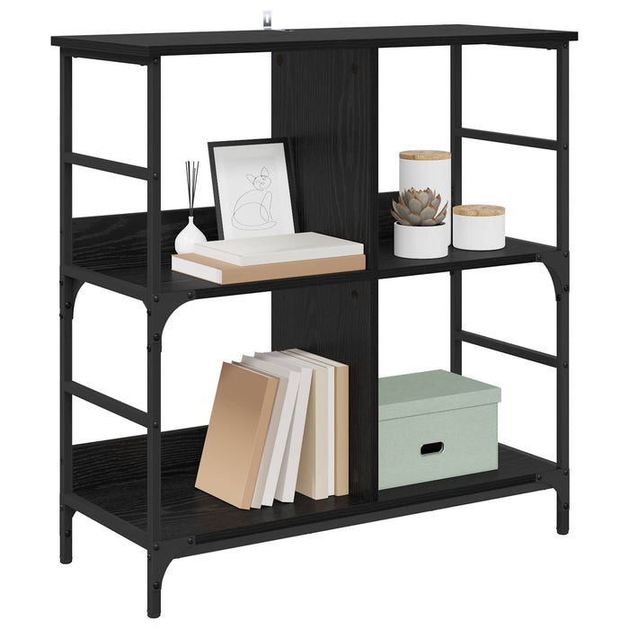 Raft pentru cărți Stejar negru 78.5 x 33 x 82 cm Lemn compozit - WALTI WALTI