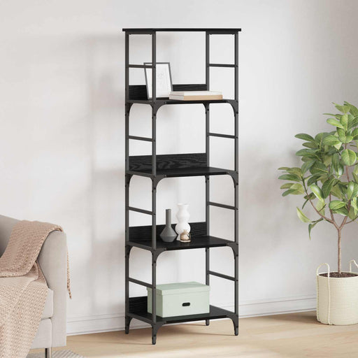 Raft pentru cărți Stejar Negru 50 x 33 x 153 cm Lemn compozit - WALTI WALTI