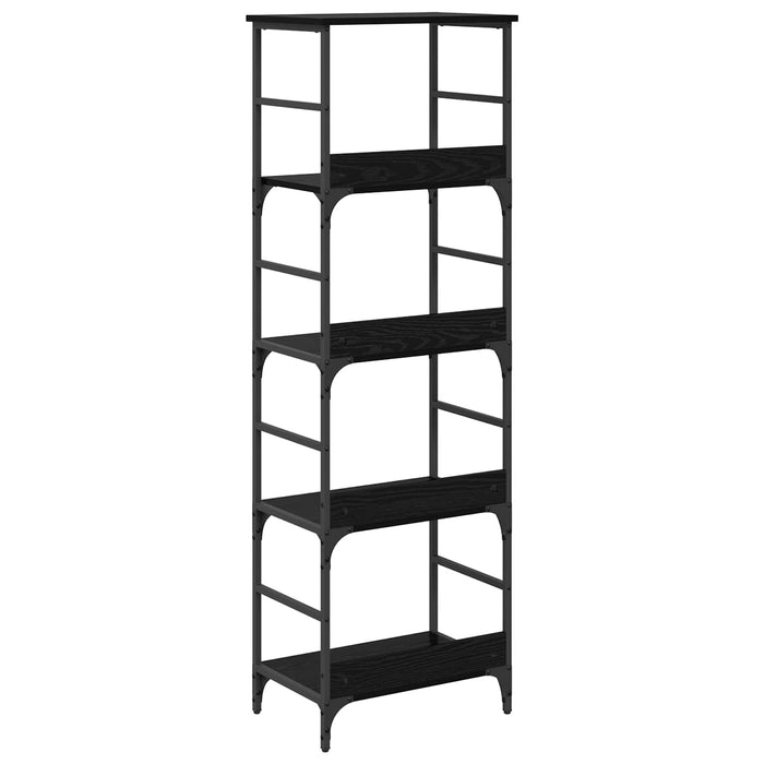 Raft pentru cărți Stejar Negru 50 x 33 x 153 cm Lemn compozit - WALTI WALTI