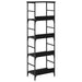 Raft pentru cărți Stejar Negru 50 x 33 x 153 cm Lemn compozit - WALTI WALTI
