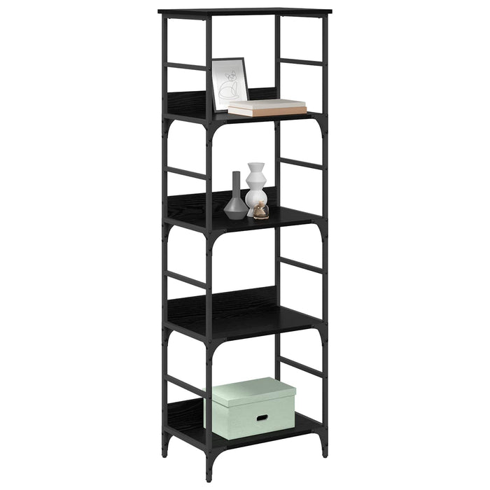 Raft pentru cărți Stejar Negru 50 x 33 x 153 cm Lemn compozit - WALTI WALTI