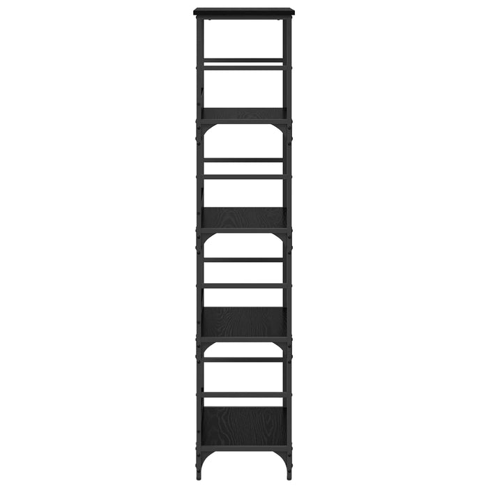Raft pentru cărți Stejar Negru 50 x 33 x 153 cm Lemn compozit - WALTI WALTI