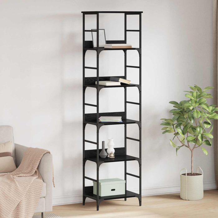 Raft pentru cărți Stejar Negru 50 x 33 x 188,5 cm Lemn compozit - WALTI WALTI