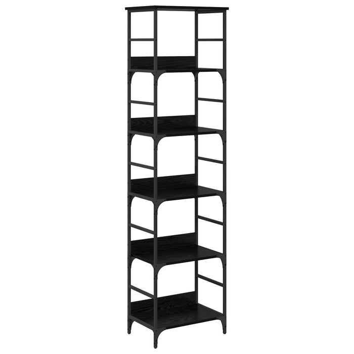 Raft pentru cărți Stejar Negru 50 x 33 x 188,5 cm Lemn compozit - WALTI WALTI