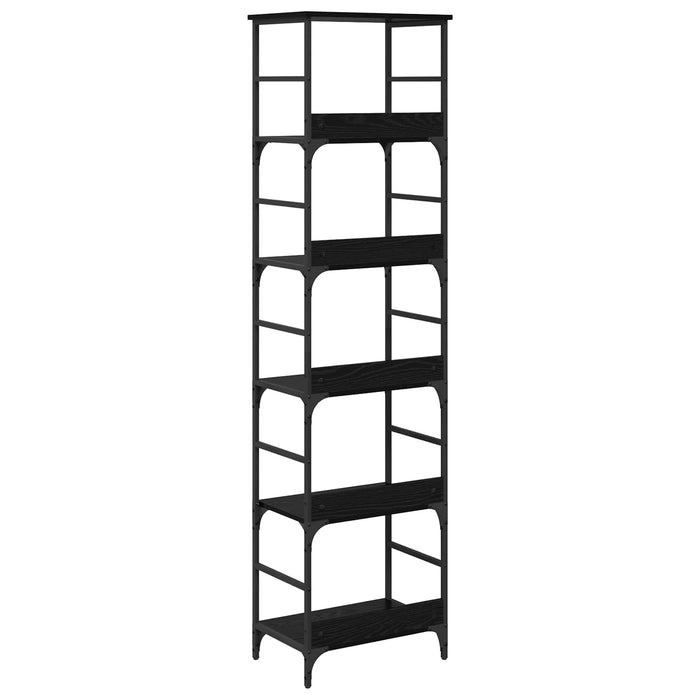 Raft pentru cărți Stejar Negru 50 x 33 x 188,5 cm Lemn compozit - WALTI WALTI