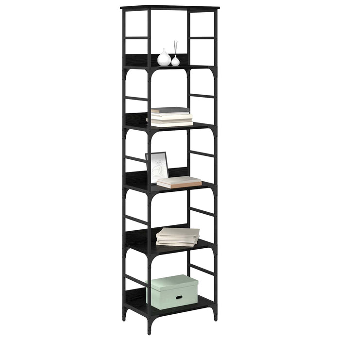 Raft pentru cărți Stejar Negru 50 x 33 x 188,5 cm Lemn compozit - WALTI WALTI