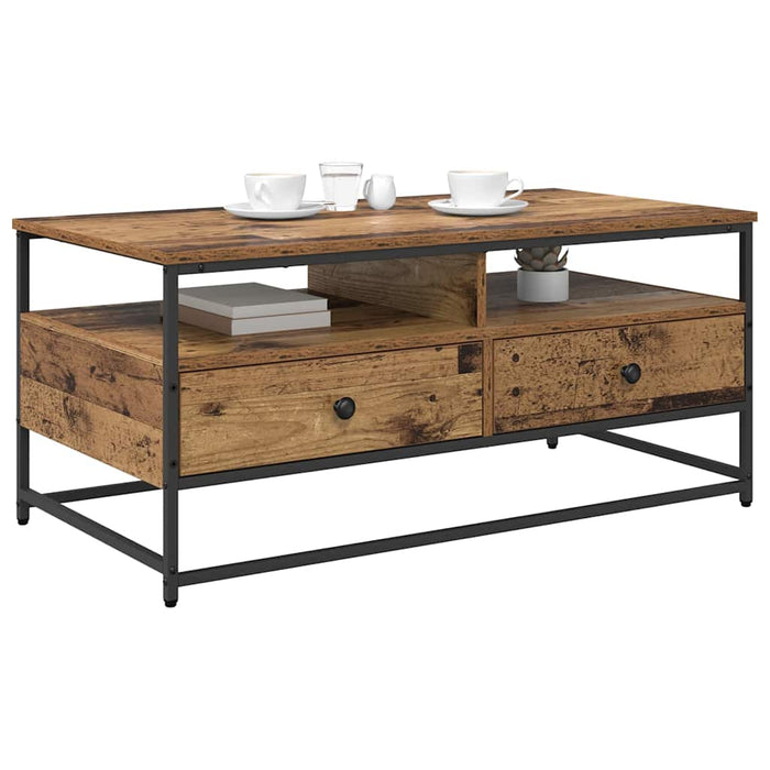 Masă de cafea Lemn Vechi 100 x 51 x 45 cm Lemn compozit - WALTI WALTI