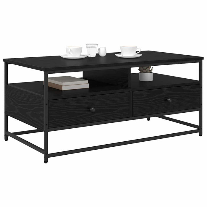 Masă de cafea Stejar negru 100 x 51 x 45 cm Lemn compozit - WALTI WALTI