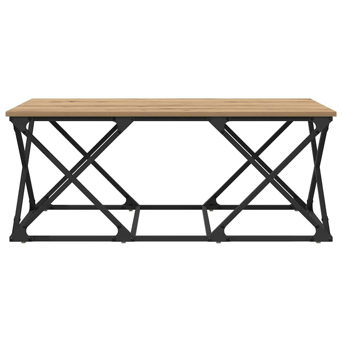 Masă de cafea stejar artizanal 100 x 49 x 40 cm Lemn compozit - WALTI WALTI