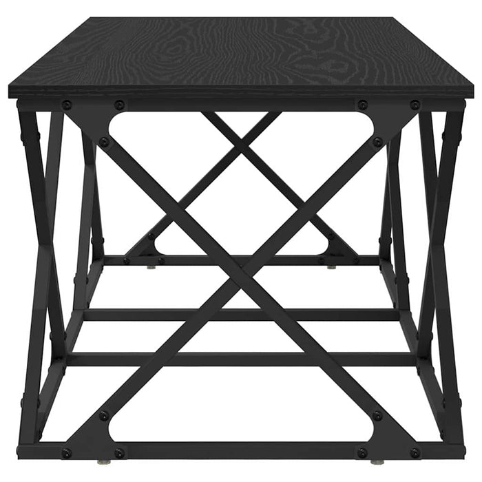 Masă de cafea Stejar negru 100 x 49 x 40 cm Lemn compozit - WALTI WALTI