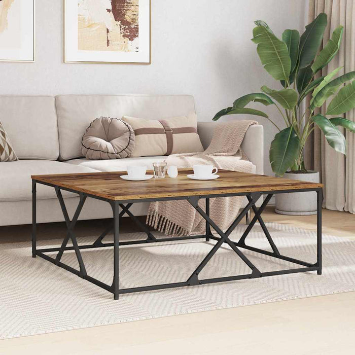 Masă de cafea Lemn vechi 100 x 100 x 40 cm Lemn compozit - WALTI WALTI
