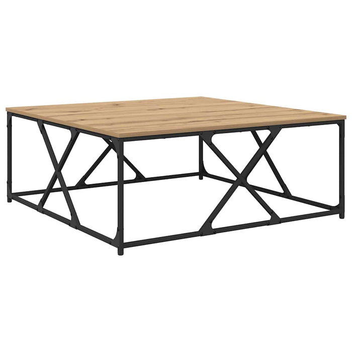 Masă de cafea stejar artizanal 100 x 100 x 40 cm Lemn compozit - WALTI WALTI
