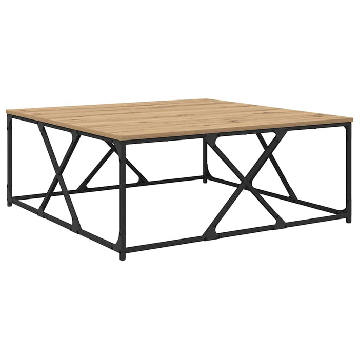 Masă de cafea stejar artizanal 100 x 100 x 40 cm Lemn compozit - WALTI WALTI