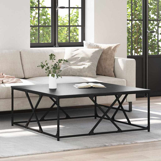 Masă de cafea Stejar negru 100 x 100 x 40 cm Lemn compozit - WALTI WALTI