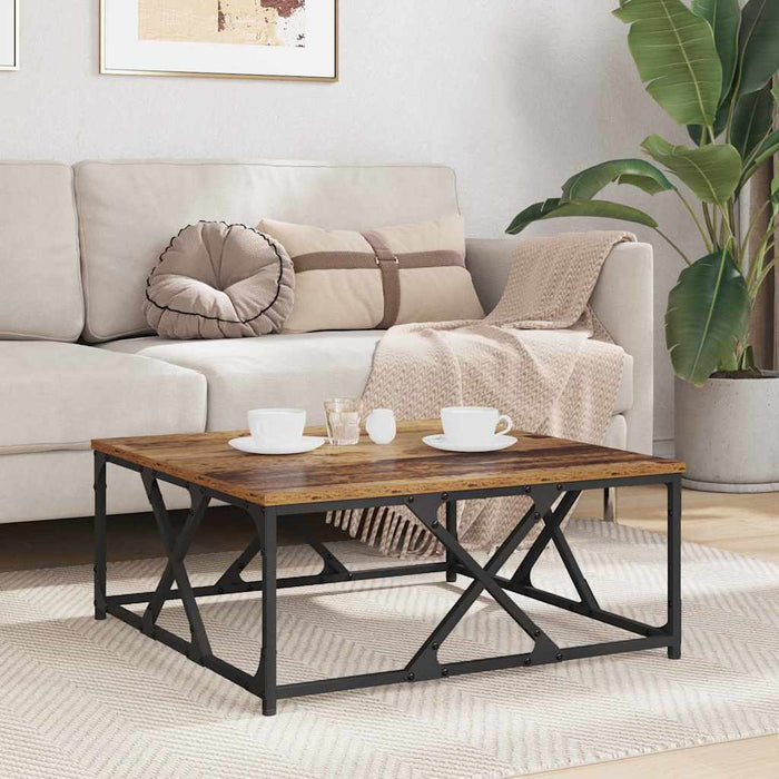 Masă de cafea Lemn Vechi 70 x 70 x 30 cm Lemn compozit - WALTI WALTI