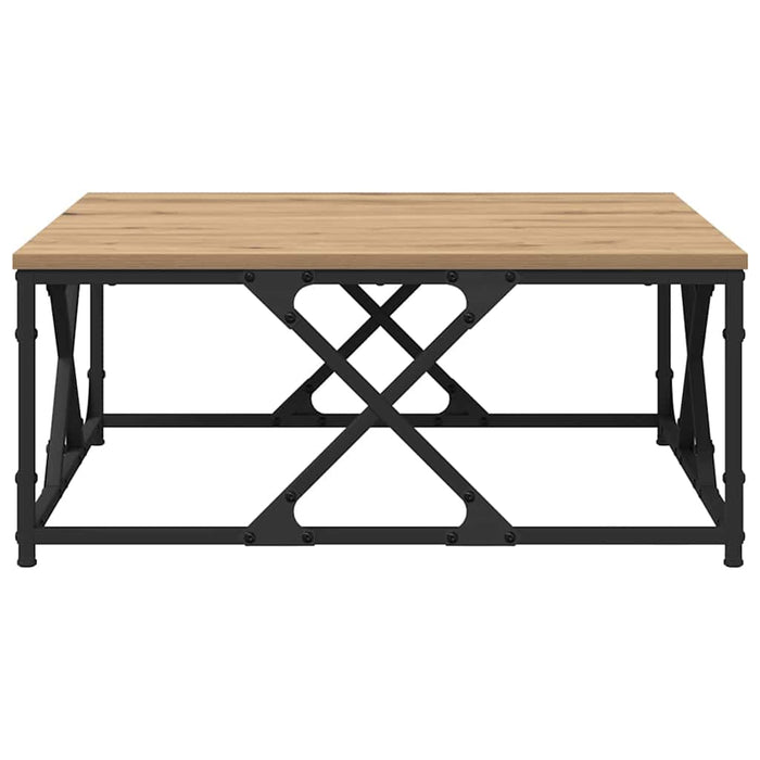 Masă de cafea stejar artizanal 70 x 70 x 30 cm Lemn compozit - WALTI WALTI