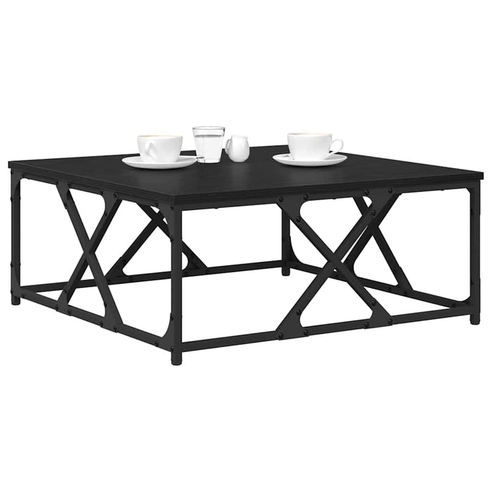Masă de cafea Stejar negru 70 x 70 x 30 cm Lemn compozit - WALTI WALTI