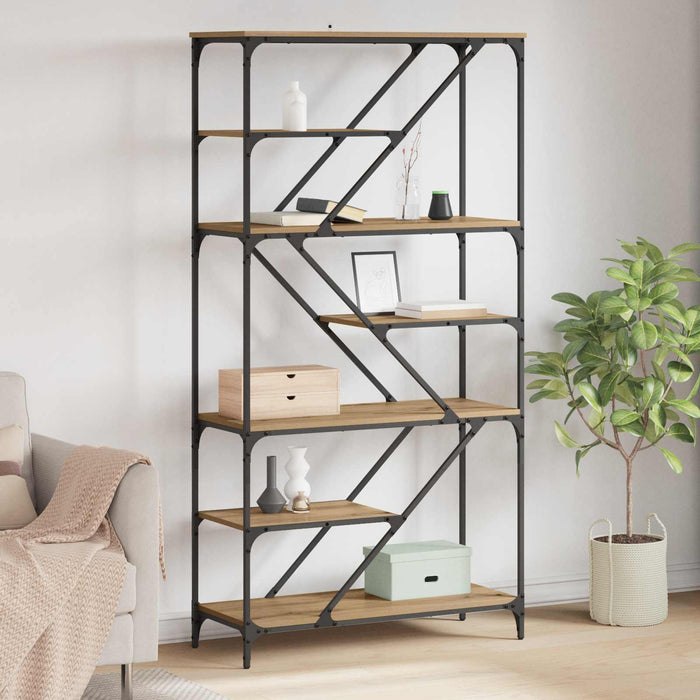 Raft pentru cărți Stejar Artizanal 91 x 36 x 176 cm - WALTI WALTI
