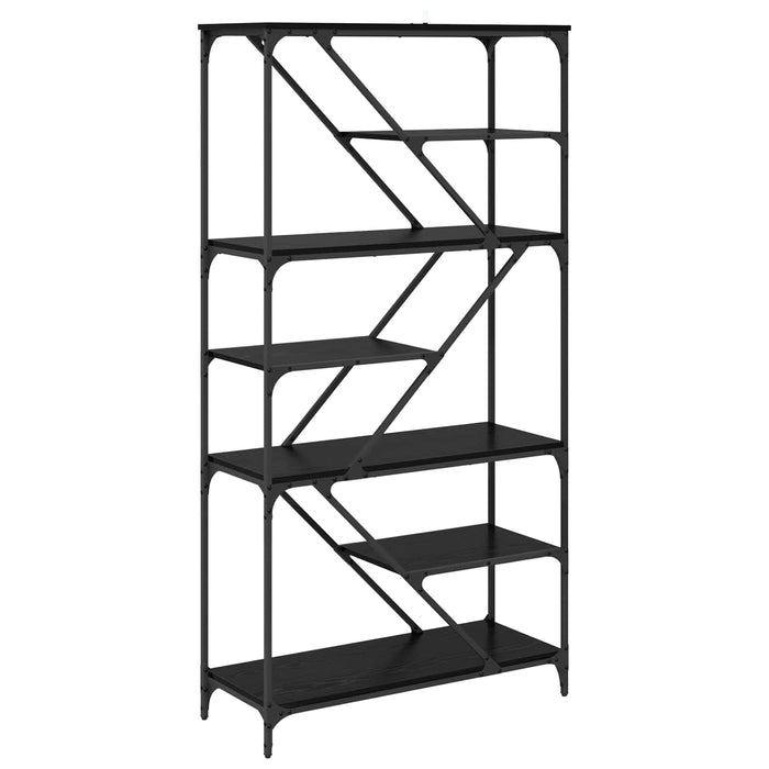 Raft pentru cărți Stejar Negru 91 x 36 x 176 cm Lemn compozit - WALTI WALTI