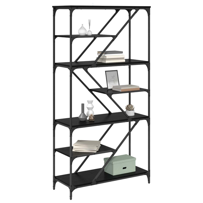 Raft pentru cărți Stejar Negru 91 x 36 x 176 cm Lemn compozit - WALTI WALTI