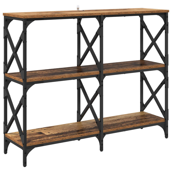 Masă de consolă Lemn vechi 100 x 28 x 80,5 cm Lemn compozit - WALTI WALTI