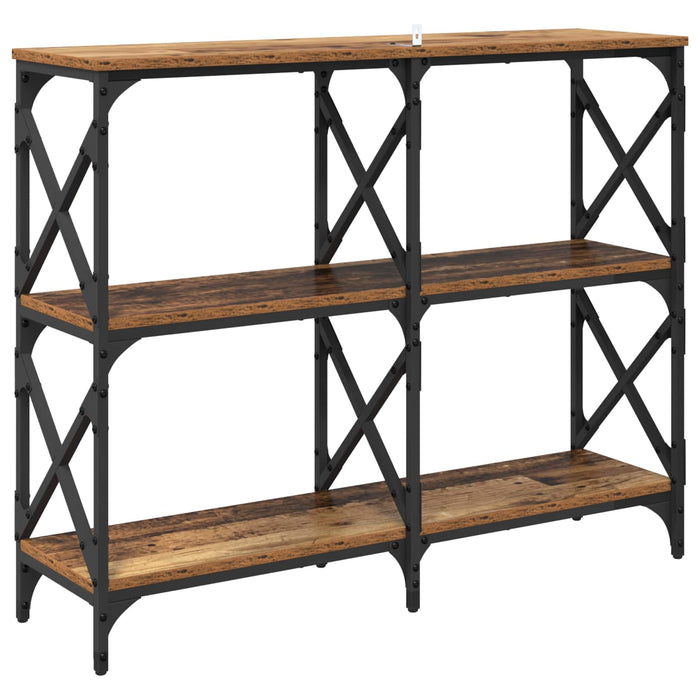 Masă de consolă Lemn vechi 100 x 28 x 80,5 cm Lemn compozit - WALTI WALTI