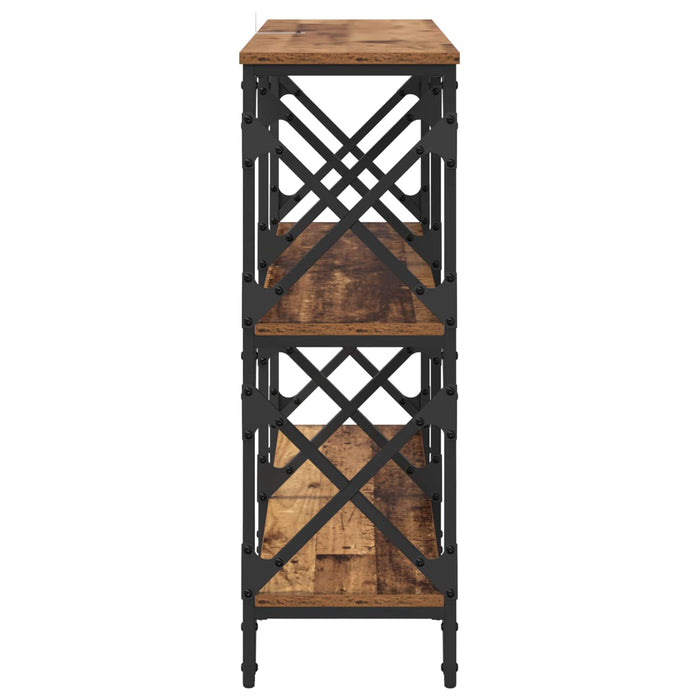 Masă de consolă Lemn vechi 100 x 28 x 80,5 cm Lemn compozit - WALTI WALTI