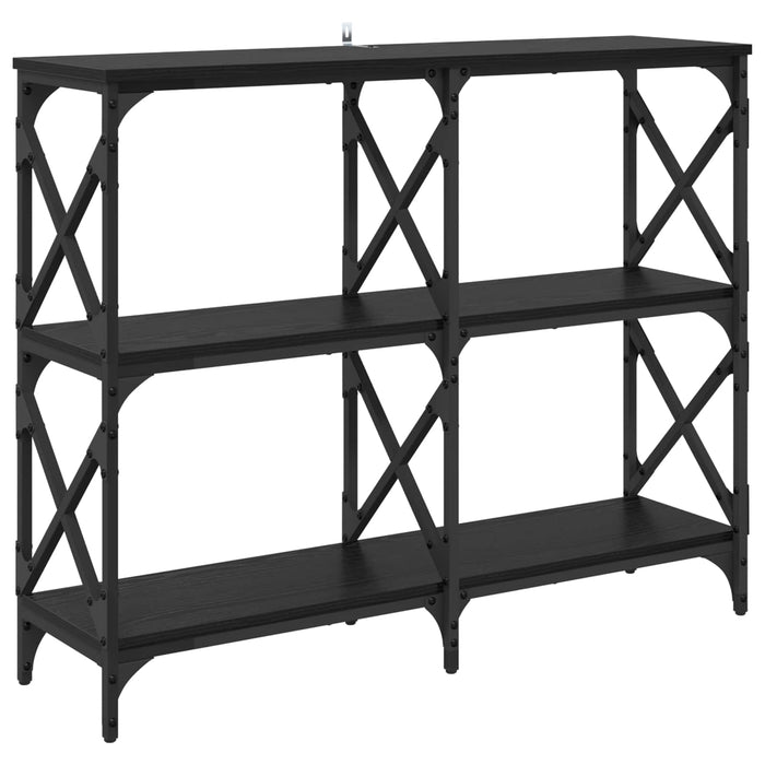 Masă de consolă Stejar Negru 100 x 28 x 80,5 cm Lemn compozit WALTI
