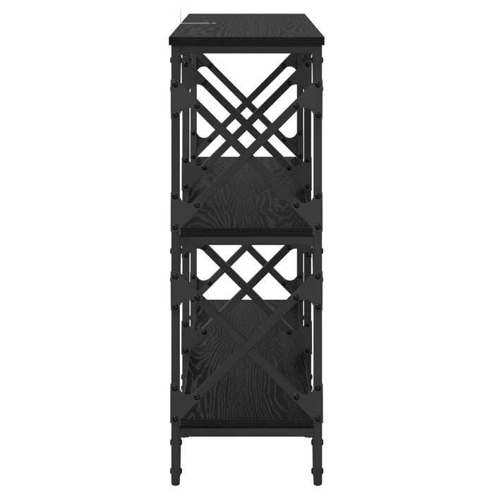 Masă de consolă Stejar Negru 100 x 28 x 80,5 cm Lemn compozit WALTI