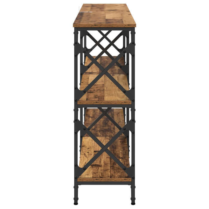 Masă de consolă Lemn vechi 156 x 28 x 80,5 cm Lemn compozit - WALTI WALTI