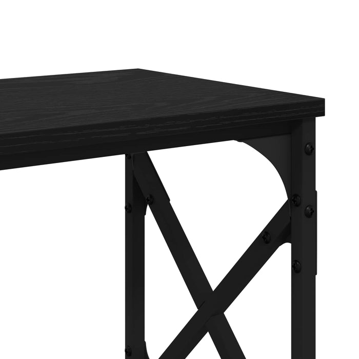 Masă de consolă Stejar Negru 156 x 28 x 80,5 cm Lemn compozit WALTI