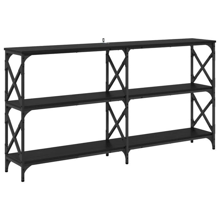 Masă de consolă Stejar Negru 156 x 28 x 80,5 cm Lemn compozit WALTI