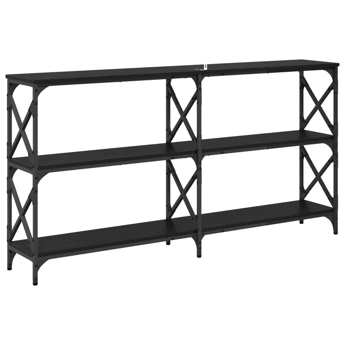Masă de consolă Stejar Negru 156 x 28 x 80,5 cm Lemn compozit WALTI