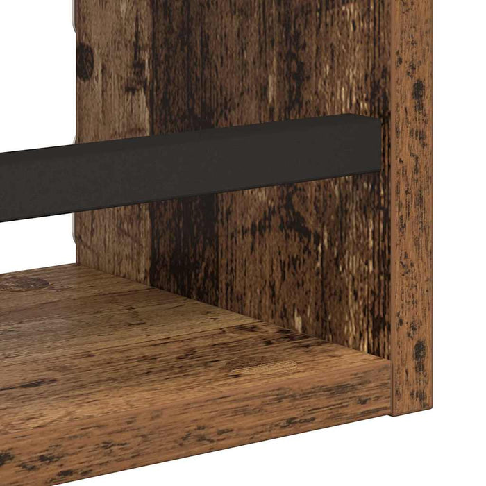 Set rafturi de perete 3 pcs Lemn Vechi 40x16x14cm Lemn compozit - WALTI WALTI