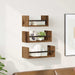 Set rafturi de perete 3 pcs Lemn Vechi 40x16x14cm Lemn compozit - WALTI WALTI