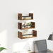 Set rafturi de perete 3 pcs Lemn Vechi 40x16x14cm Lemn compozit - WALTI WALTI
