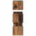 Set rafturi de perete 3 pcs Lemn Vechi 40x16x14cm Lemn compozit - WALTI WALTI