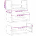 Set rafturi de perete cu raft 3 pcs Stejar Negru 40x16x14cm - WALTI WALTI