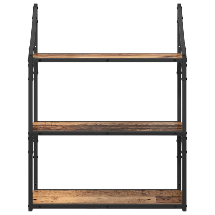 Raft de perete Lemn Vechi 60 x 21 x 78,5 cm Lemn compozit - WALTI WALTI