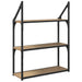 Raft de perete Stejar Artizanal 60 x 21 x 78,5 cm Lemn compozit - WALTI WALTI