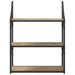 Raft de perete Stejar Artizanal 60 x 21 x 78,5 cm Lemn compozit - WALTI WALTI